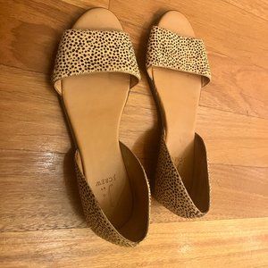 Jcrew leopard print sandals